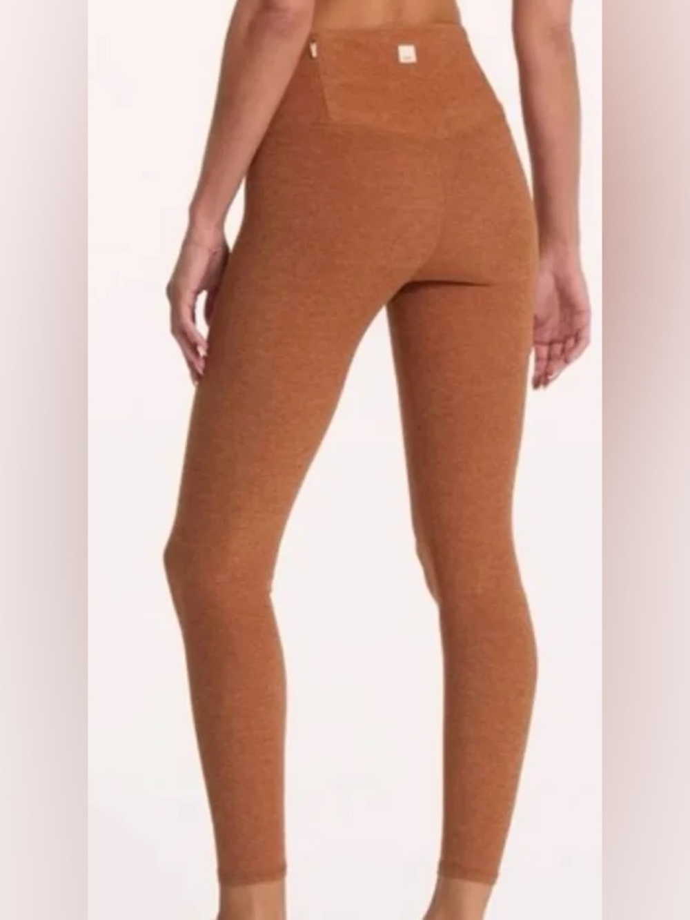 VUORI • clean elevation high rise leggings - Small - hazelnut heather rust